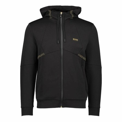 HUGO BOSS BOSS GREEN HUGO BOSS SAGGY 2 SCHWARZ 001 REISSVERSCHLUSS KAPUZENPULLOVER 50458851