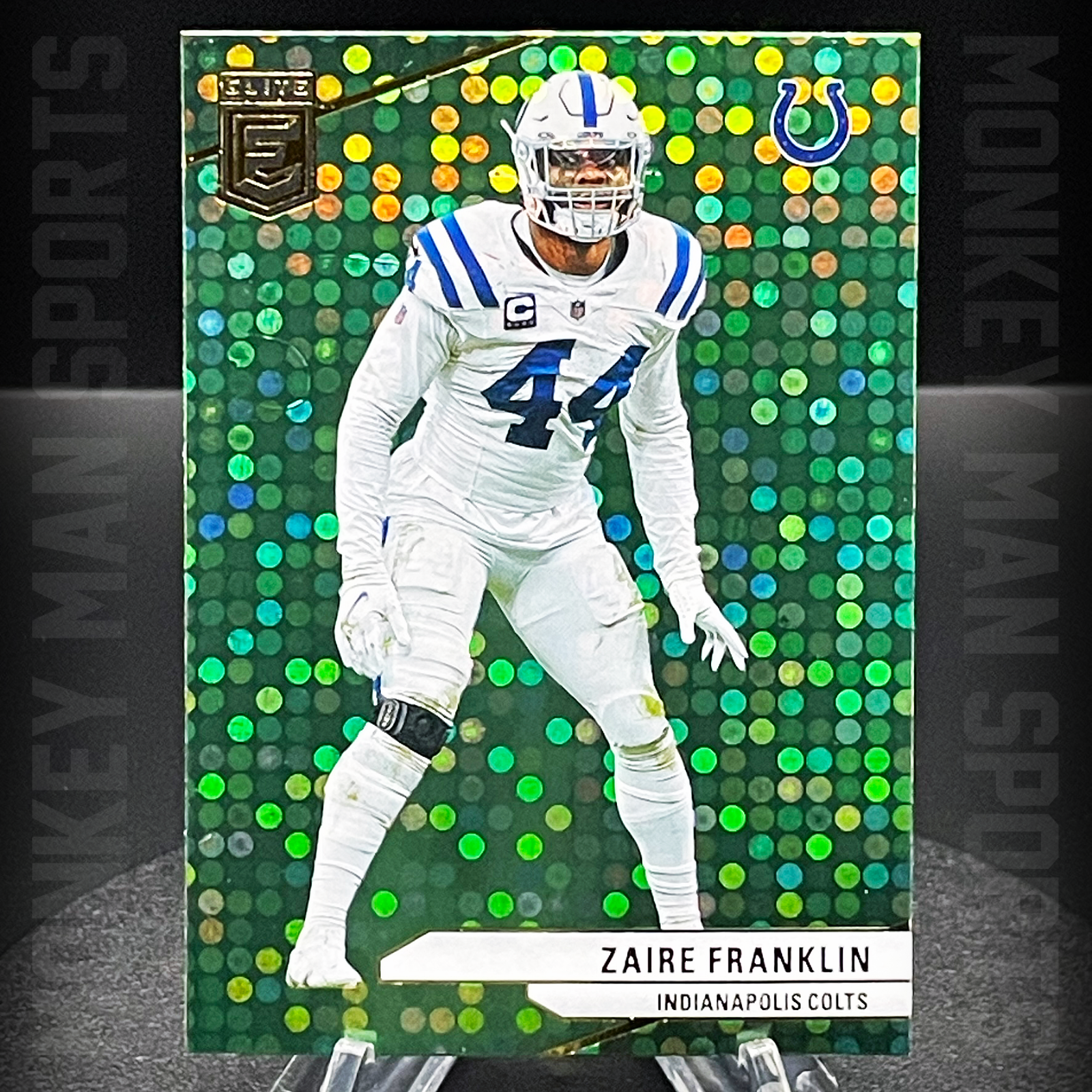 2024 Elite - Zaire Franklin - #44 GREEN DISCO HOLO COLTS MINT