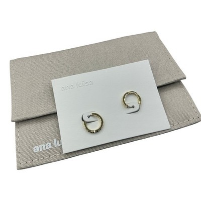 Ana Luisa Huggie Hoops 14k Gold Plated Small Everyday Earrings 100613