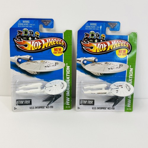 2 Hot Wheels Star Trek U.S.S. Enterprise NCC-17-01 HW Screen