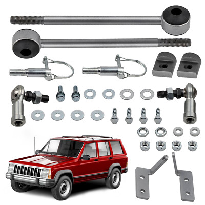 Quick Disconnect Front Sway Bar Links For Jeep Cherokee XJ w/4-6 inch 84-2001