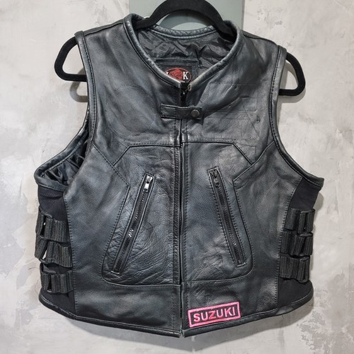 IK Women's Leather Vest Biker Riding Badass Size XXL | eBay IK Women's Leather Vest Biker Riding Badass Size XXL | eBay