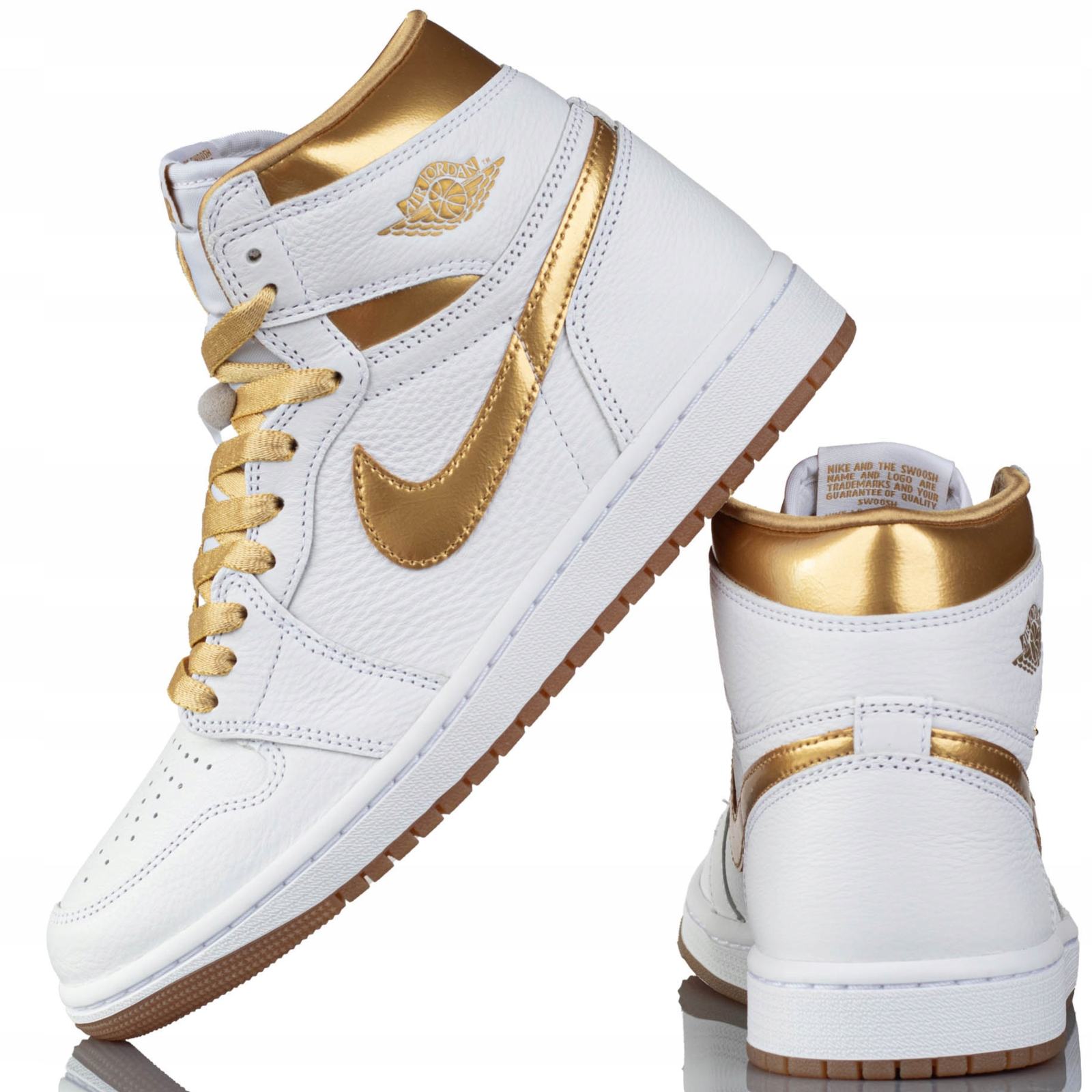 Nike Air Jordan 1 Retro OG Shoes White Metallic Gold FD2596 Nike Air Jordan 1 Retro OG Shoes White Metallic Gold FD2596