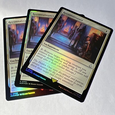 MTG 3x Reconnaissance FOIL, 0082 Uncommon ACR, NM/Mint