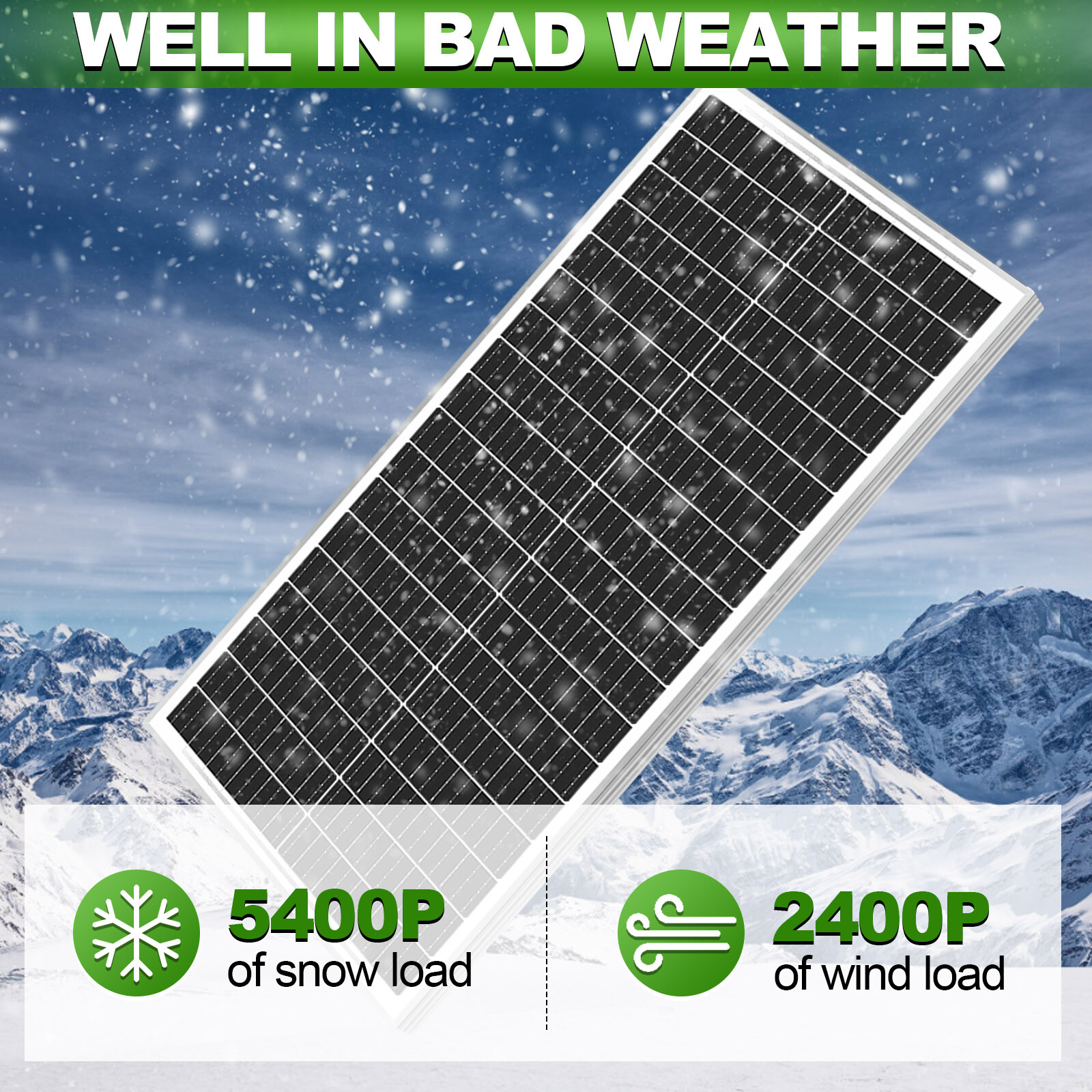 100W 200W 300W 400W Watt 12V Mono Solar Panel Kit Charger RV Home Off-Grid Boat