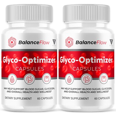 (2 Pack) Balance Flow Glyco Optimizer Supplement BalanceFlow (120 Capsules)