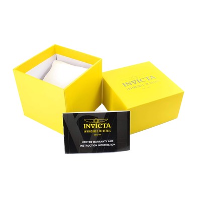 Invicta Men's Watch I by Invicta Chrono Black Dial Leather Strap IBI-90242-001