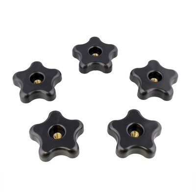 Dct 5 Star Knobs 5pack 1/4in20 Internal Threaded Knob Clamping Knob Jig Knobs   