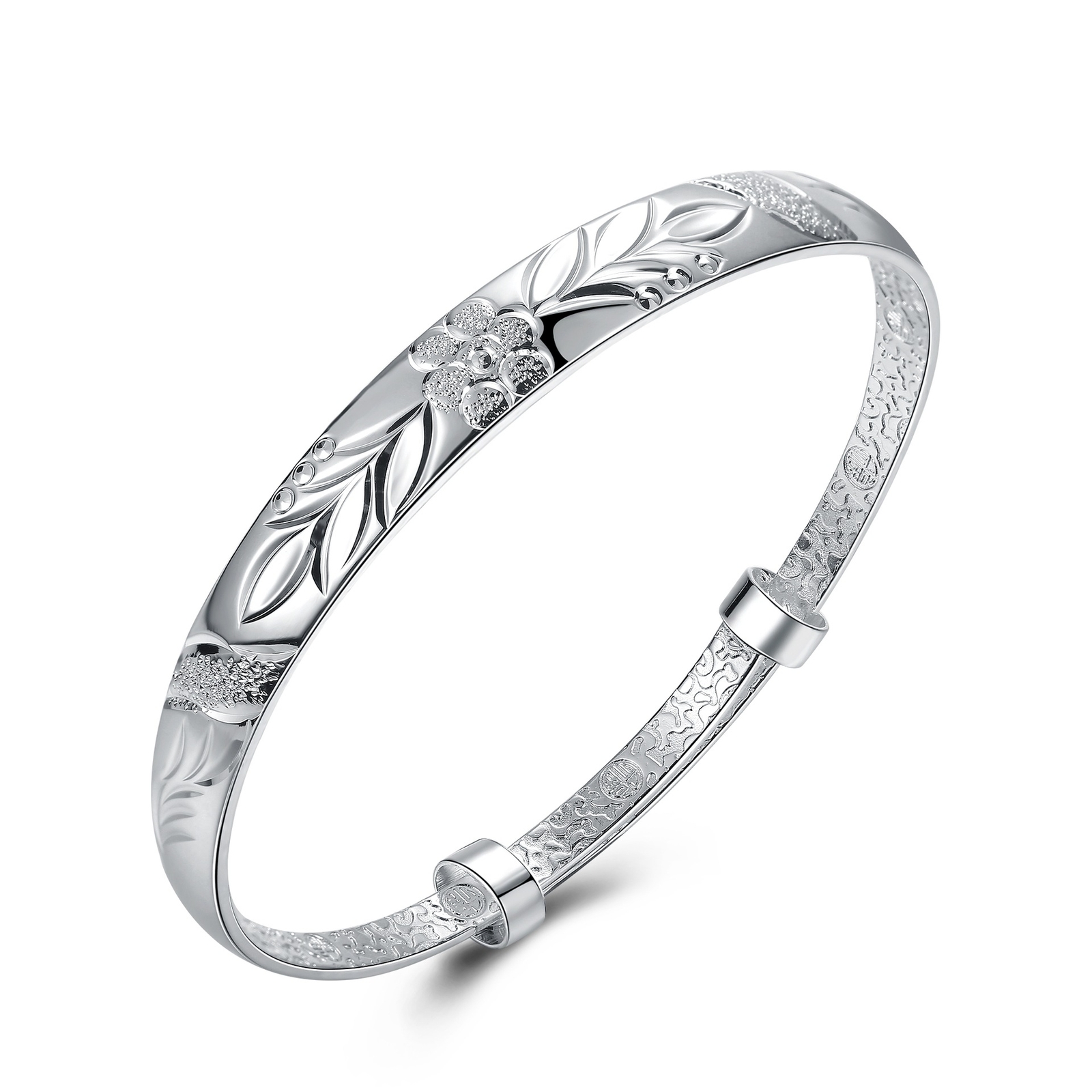 SILVER925 FLOWERS DESIGN BRACELET/ブレスレット Women's fashion 925 sterling silver bracelet flower bracelet