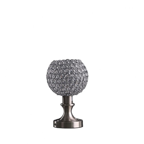 Настольная лампа Led 12 Silver Globe с прозрачным абажуром в виде глобуса