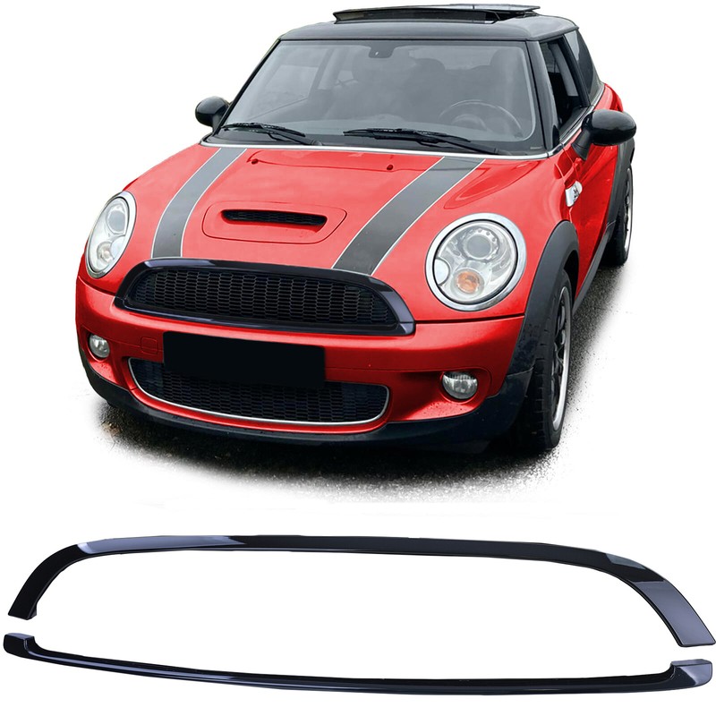 KÃ¼Hlergrill Leisten Schwarz Glanz Set FÃ¼R Mini One Cooper Jcw R56 R57 R58 R59