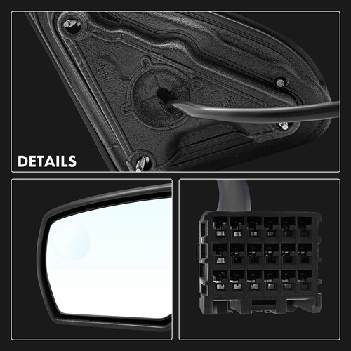 Driver Power Heated Mirror Manual Folding for Chevy Silverado GMC Sierra 1500