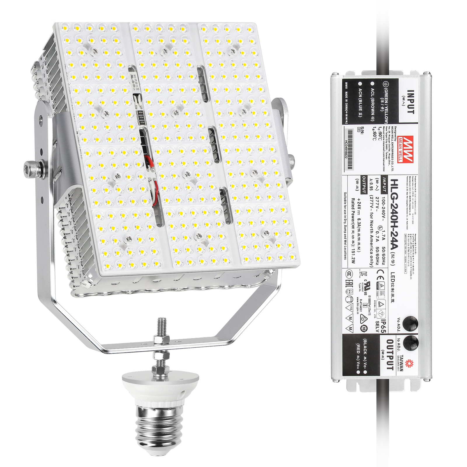240W LED Shoebox Retrofit Kits Outdoor Commercial Stadium Courts Lighting 5000k