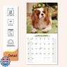 2025-2026 Wall Calendar Cavalier King Charles Spaniel Planner Calendar, Hangable Monthly Wall Calendar with Large Blocks for Organizing and Planning, Academic Schedule, Home, Office and family, Thick and Sturdy Paper (12
