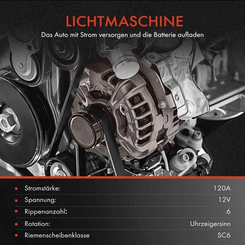 RIDEX 4G0039 Lichtmaschine Generator LiMa 120A 14V Für FORD