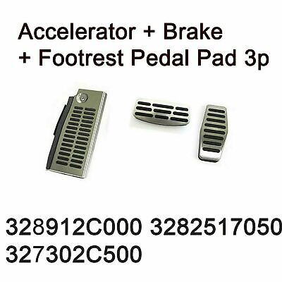 new OEM Accelerator, Brake & Footrest Pedal Pad 3pcs Set for Hyundai Tiburon