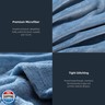 Queen Size Fleece Blanket for Bed, Dusty Blue Soft Warm Fuzzy Cozy Throw Blankets for Women Men Gift, Plush Microfiber Flannel Blanket Suitable for All Seasons, 90x90 Inches