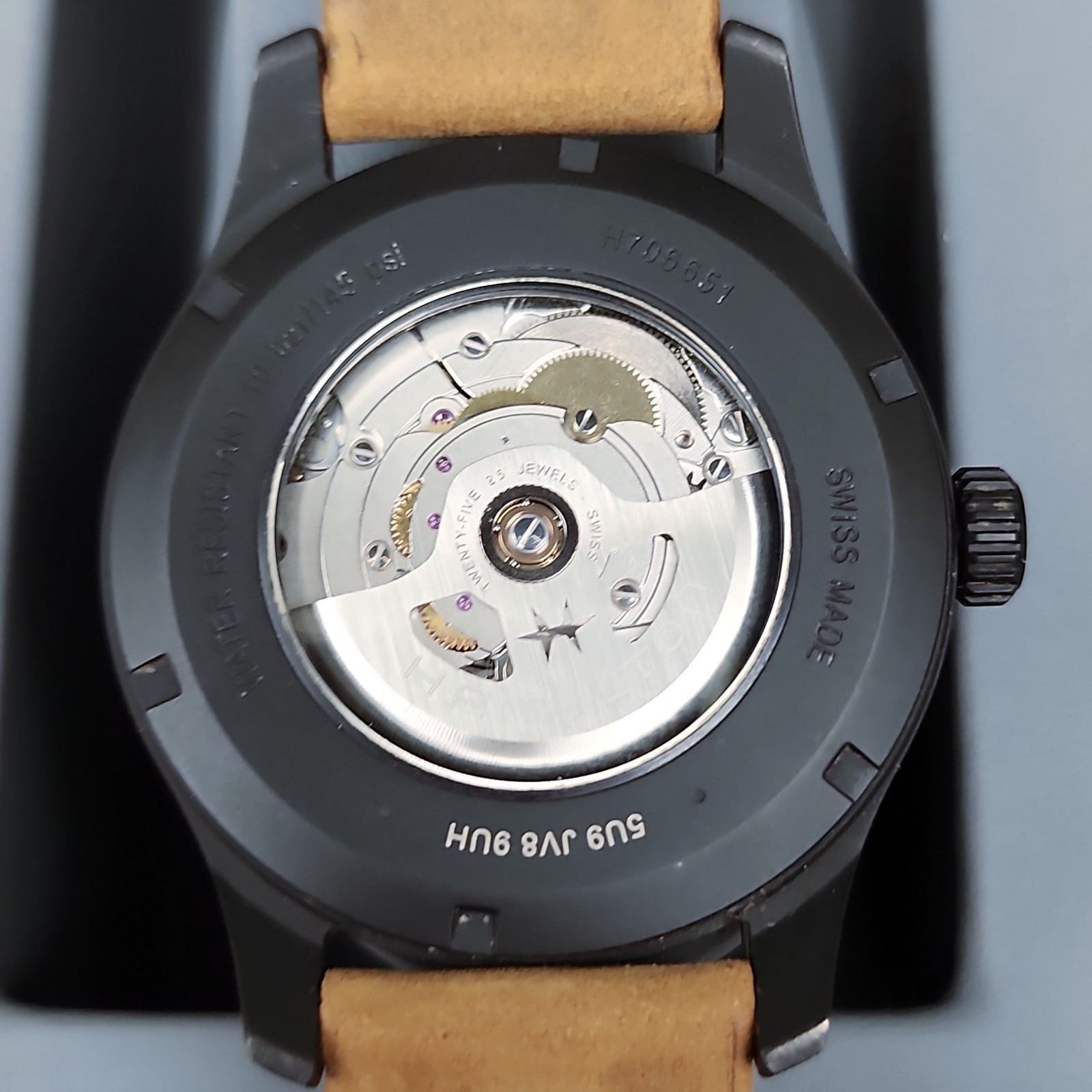 Hamilton Khaki Field H70665533 Automatic Men's Watch Black Dial MINT+Box⌚ - Picture 5 of 12