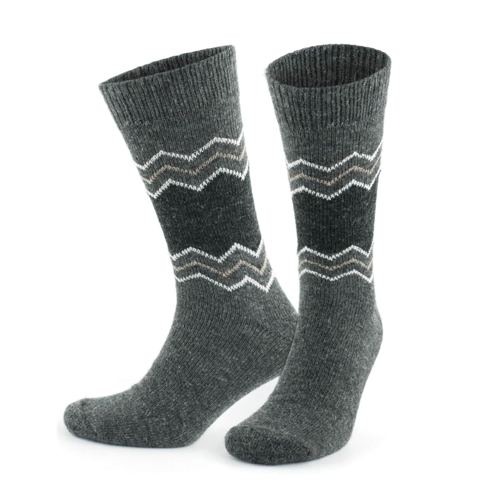 Alpaca Thermal Wool Socks for Women and Men - 2 PAIRS - Thick Knitted | 3099