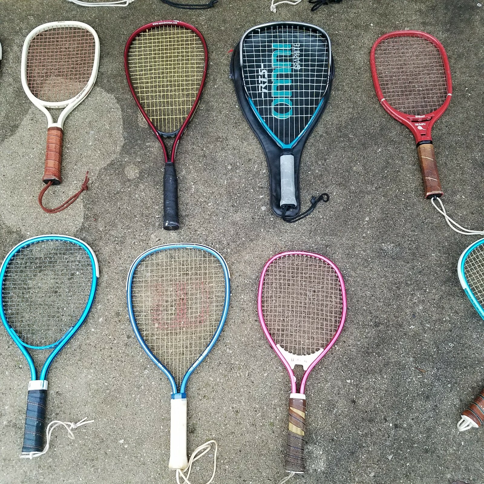 Racquet Ball MASSIVE LOT Racket WILSON RODDY OMEGA RTS OMNI GRAPHITE ARROW Rare