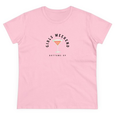 Girls Weekend Besties Friends Bachelorette Women's Midweight Cotton Tee