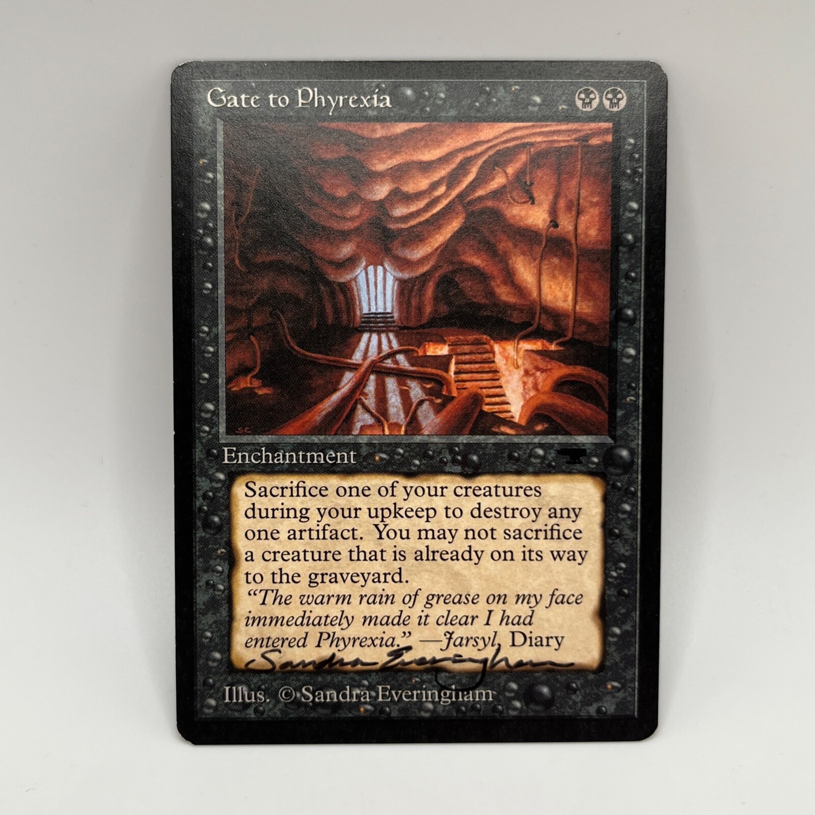 Gate to Phyrexia Signed by Sandra Everingham MTG Antiquities Gate to Phyrexia Signed by Sandra Everingham MTG Antiquities