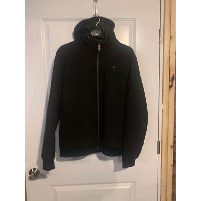 Tommy Hilfiger Men's Soft Shell Water Resistant Hooded Jacket Large