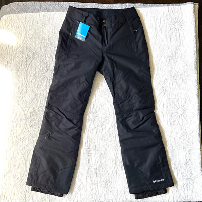 COLUMBIA $110 Black Bugaboo Omni-Heat Insulated Ski Pants Medium NWT Snow