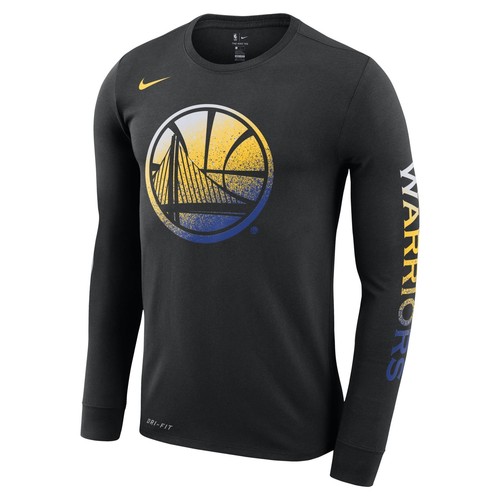 [AQ6798-010] Мужская футболка с длинным рукавом с принтом Nike NBA Golden State Warriors Mezzo