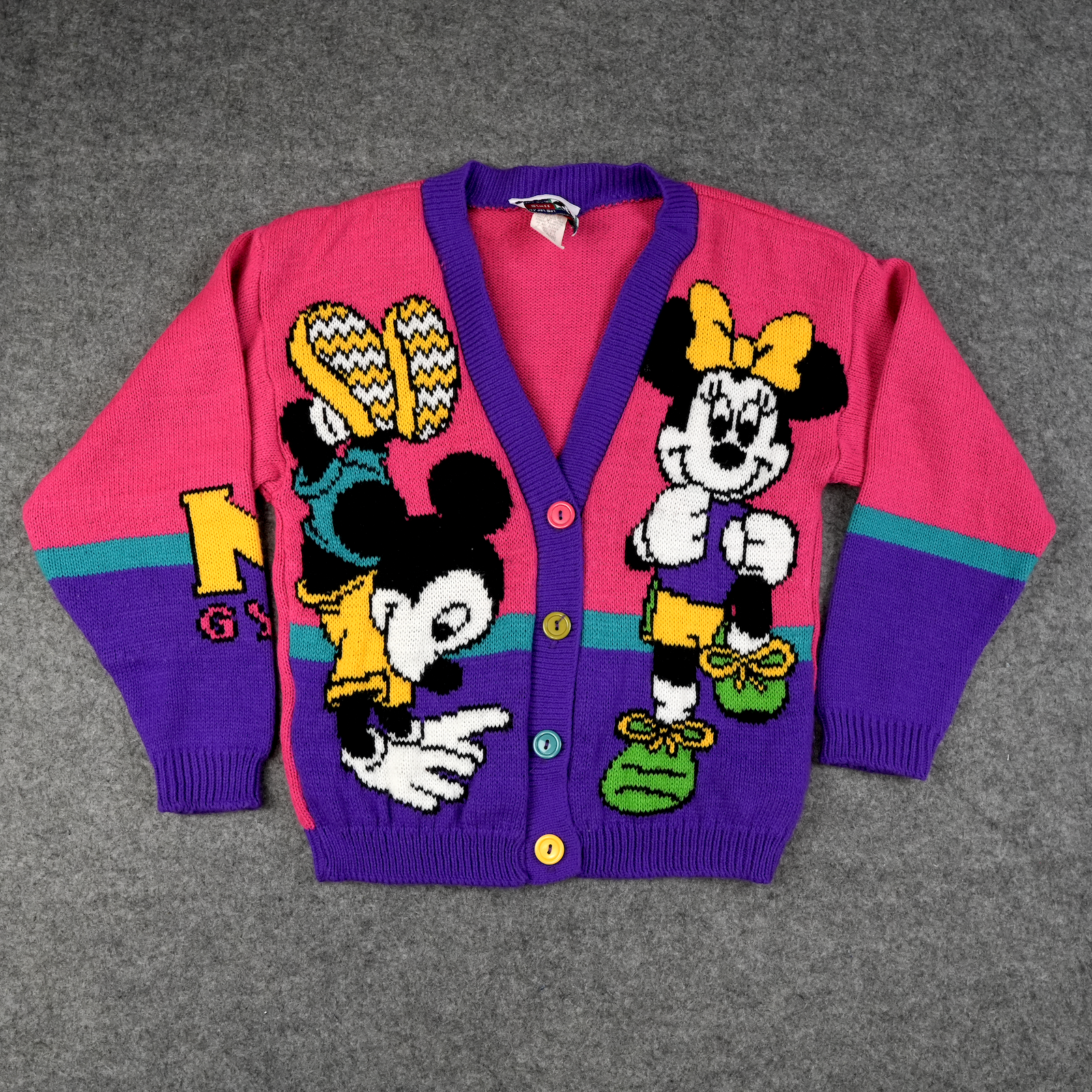 トップス OLD miki HOUSE cardigan heavy weight Plus Size - Disney Mickey's 90th Anniversary Black & White