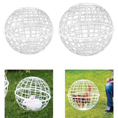 Bunny Cage Round Pet Container Easy Clean Home Animal Cage Pet Sphere Gehege