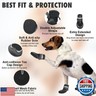 Dog Shoes for Large Small Medium Dogs - Breathable Dog Boots for Summer Hot Pavement Waterproof Paw Protector for Outdoor Walking (Black-B, #7 (3.34