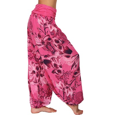 Plus Size Women Boho Baggy Floral Harem Pants Baba Gypsy Hippy Yoga Leggings