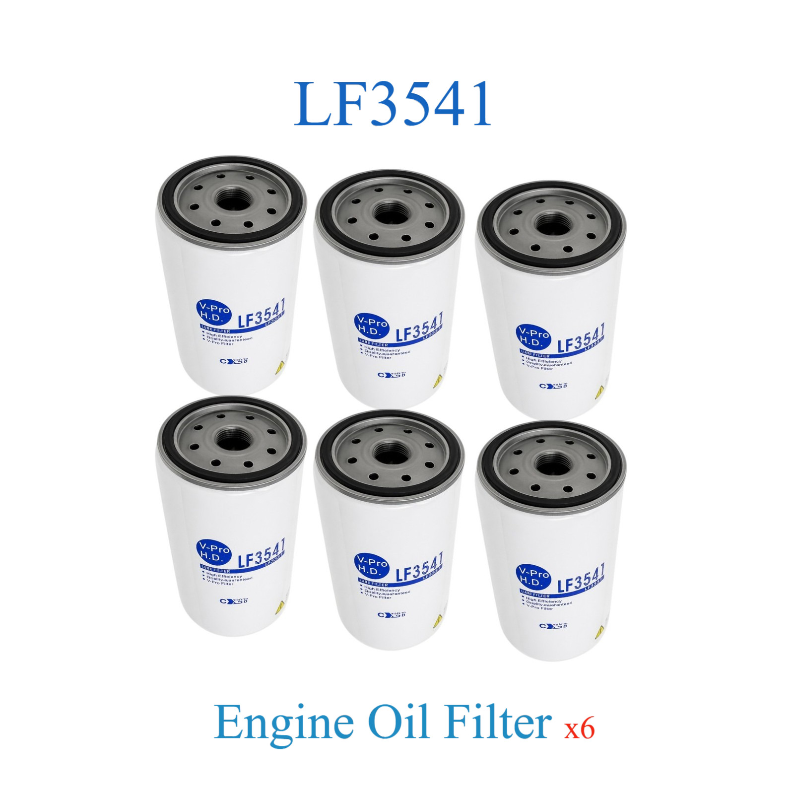 Lot of 6 Engine Oil Filter LF3541 Fits: Freightliner Mack Blue Bird Sterling