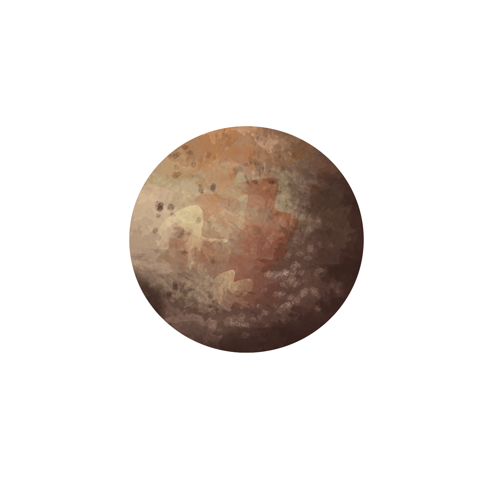 Planet Solar System Mercury Self Adhesive Sticker