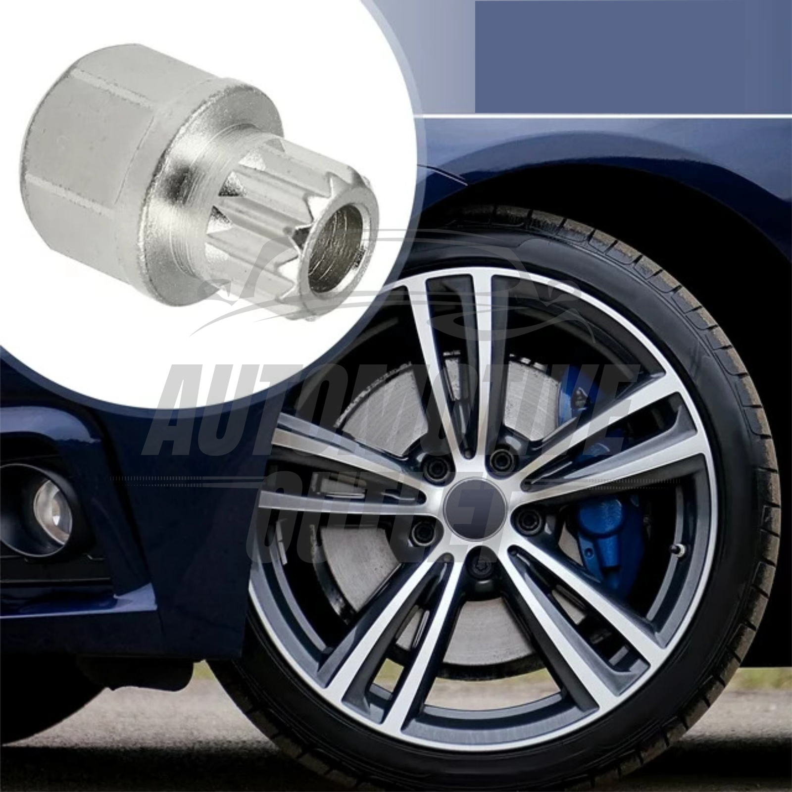MASTER LOCKING WHEEL NUT SECURITY KEY ABC 30 / 13 SPLINE BOLT RIBS FOR BMW MINI 10