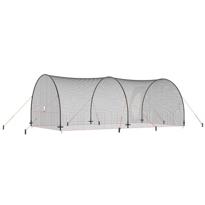 VEVOR 22FT Softball Baseball Cage Net and Frame Heavy Duty Pitching Batting Cage
