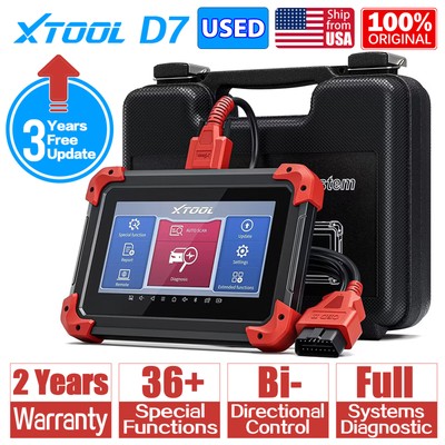 USED XTOOL D7 Bidirectional OBD2 scanner Automotive Full System Diagnostic Tools