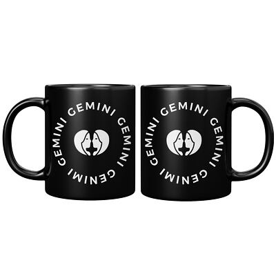 Gemini Black Mug