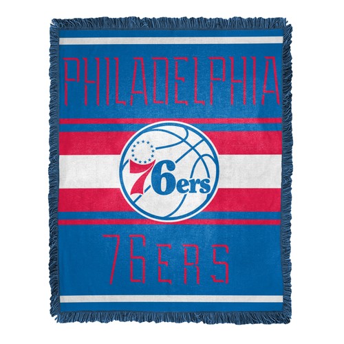 Тканое жаккардовое одеяло Northwest NBA Philadelphia 76ers Nose Tackle