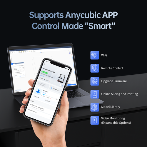 ANYCUBIC Kobra 2 Max 3D Printer Large Size 420*420*500mm 500mm/s Speed Printing
