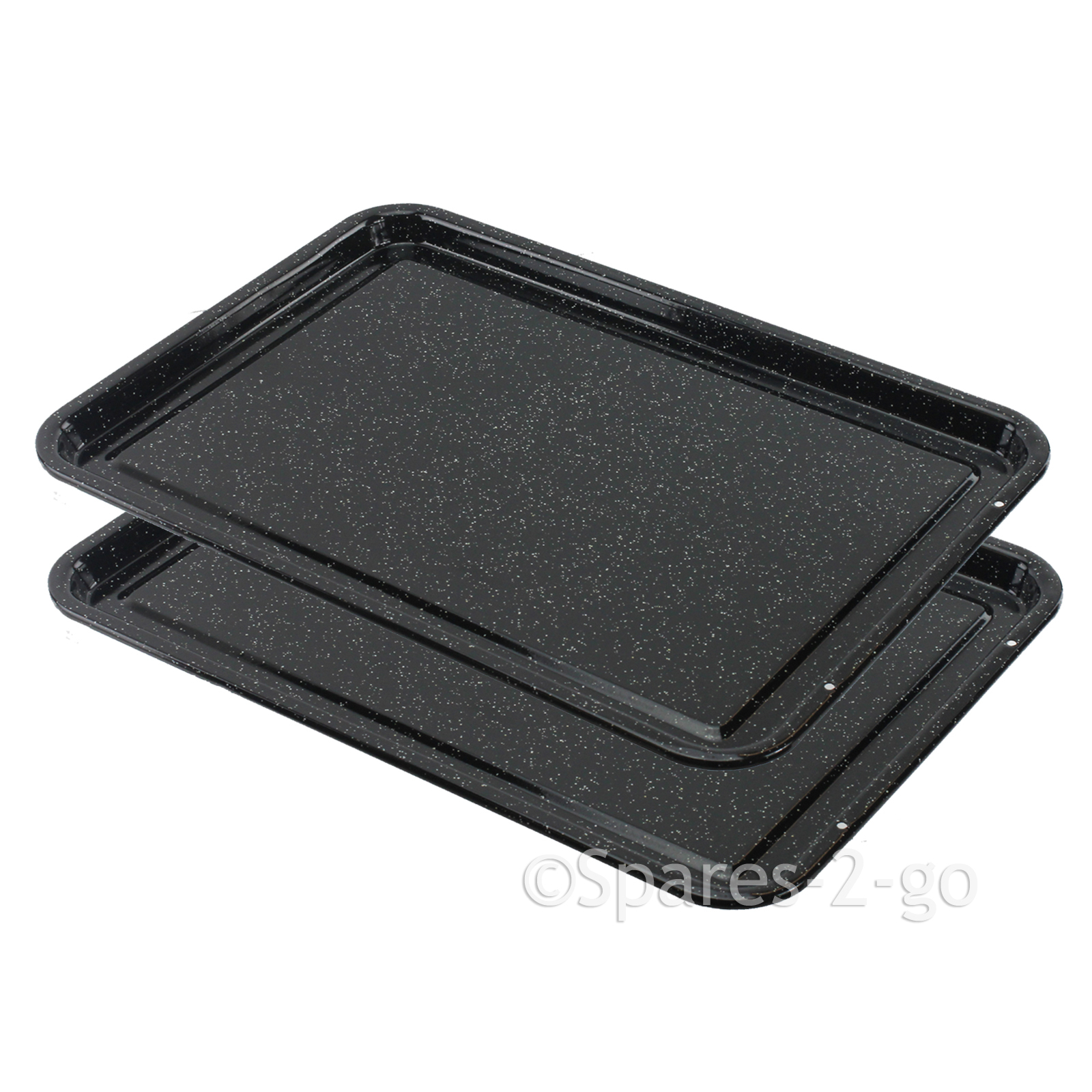 Large Vitreous Enamel Shallow Oven Baking Tray Sheet Raised Non Stick