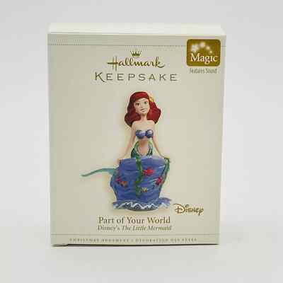 Hallmark Keepsake Part of Your World Disney Little Mermaid Ariel Magic QXD8366