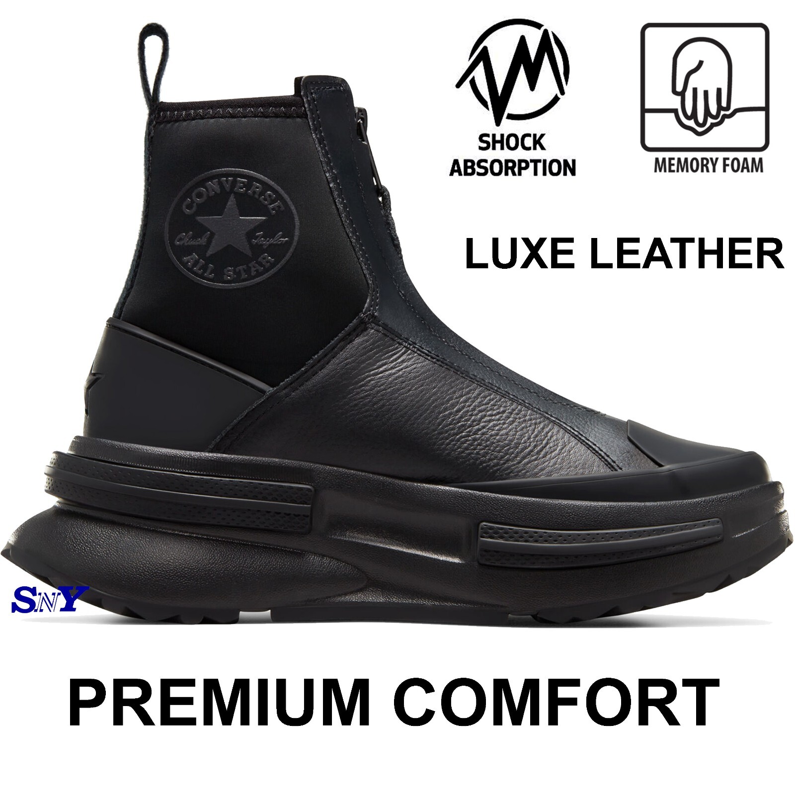 CONVERSE Men's Run Star Legacy Chelsea Boot CX Leather Upper CONVERSE Men's Run Star Legacy Chelsea Boot CX Leather Upper