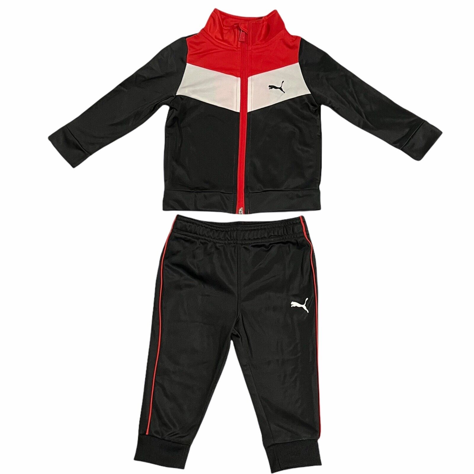 Puma Baby Infant Boys Track Jacket & Joggers Outfit Set Sz Puma Baby Infant Boys Track Jacket & Joggers Outfit Set Sz