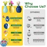 Renmxj Mini Ceramic Vase Magnets for Fridge, Cute Tiny Plant Vase Fridge Magnets for Kitchen Refrigerator Office Locker Decoration with Flowers (8 Pack)