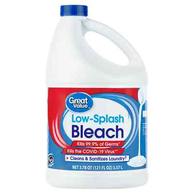 Great Value Low Splash Bleach Regular 121 oz