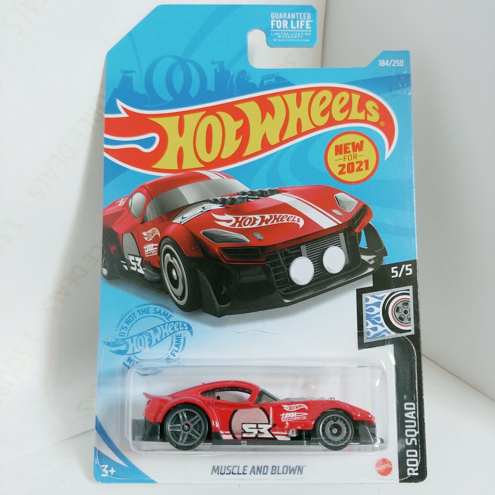Make:#184 Muscle and Blown (Red) 5/5 Rod Squad:2021 Hot Wheels Cars Main Line Series Newest Cases You Pick Brand New Hot Wheels