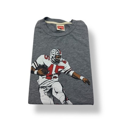 Homage Archie 45 Football Graphic T-Shirt Men's Size Small Gray Tee