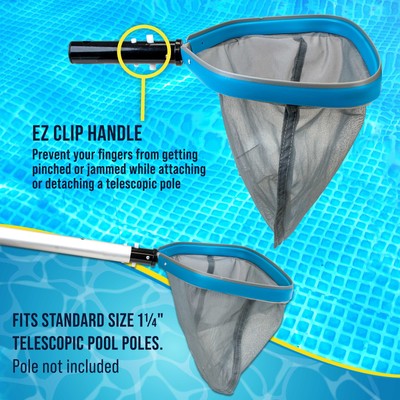 U.S. Pool Supply 11" Swimming Pool, Spa Leaf Skimmer Rake Net, 11" Deep Mesh